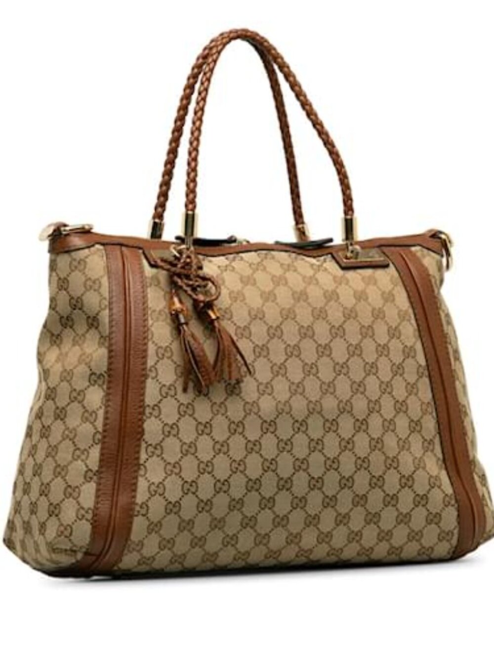 Gucci GG Canvas Bella Tote Bag 269946 Brown - COA included with purchase - Picture 2 of 12